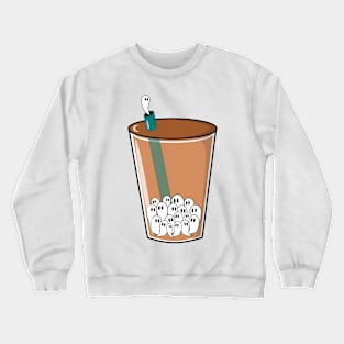 boo-ba Tea, haunted bubble tea Crewneck Sweatshirt